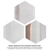 Matter Hex Canvas Bone Red Porcelain Floor and Wall Tile