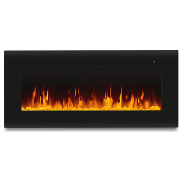 Real Flame Corretto 40" Wall Mounted Electric Fireplace in Black