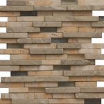 Unique Design Solutions - 12"x12" Fault Line Mosaic, Set Of 4, Ridgefield - 1 sq ft/sheet - Sold in sets of 4