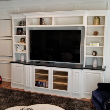 Gatzke Kitchen Display Cabinets & New Custom Entertainment Built-in