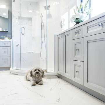 Transitional Master Bathroom Remodel Frederick, MD