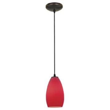 Access Lighting Champagne Pendant 28012-1C-ORB/RED, Oil Rubbed Bronze