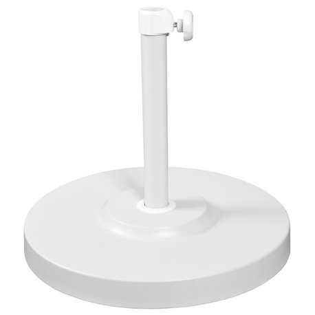 Patio Market Umbrella Base, 50 lbs, White