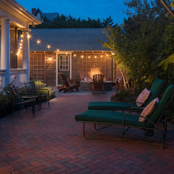 Backyard Fire Pit and Hardscape