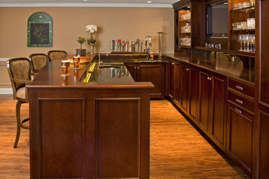 Example of a classic basement design in Philadelphia