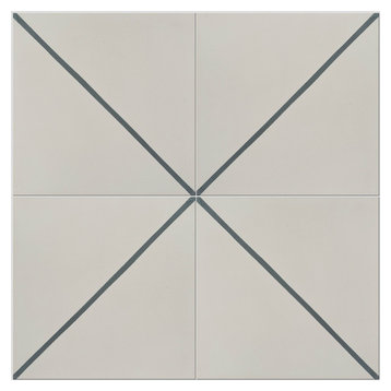 Pinstripe Pattern Tiles, Set of 12