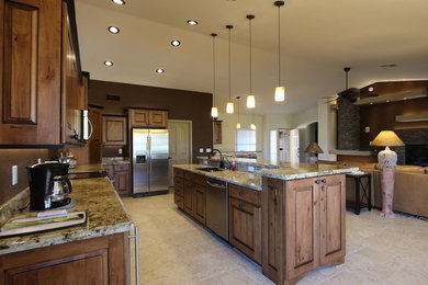 Kitchen - rustic kitchen idea in Phoenix