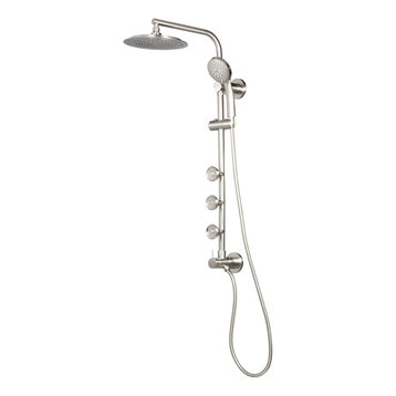 PULSE ShowerSpas Brushed Nickel Lanai Shower System 1089-BN