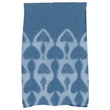Watermark, Geometric Print Kitchen Towel, Blue