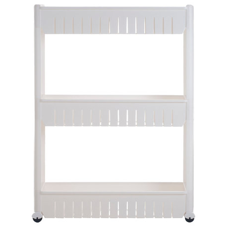 Everyday Home Three Tier Slim Slide Out Pantry on Rollers