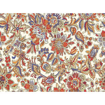 Tile Mural, Russian Floral Pattern Ceramic Matte