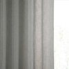 Grommet Solid FauxLinen Sheer Curtain, Single Panel, Paris Gray, 50"x120"
