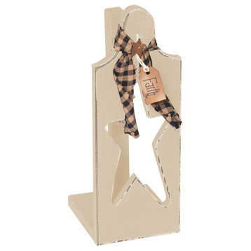 Farmhouse Pine Paper Towel Holder, Country Tan