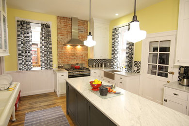 Inspiration for a transitional kitchen remodel in Detroit