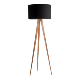 Black Tripod Floor Lamp | Zuiver Tripod Wood - Midcentury - Floor Lamps -  by Luxury Furnitures | Houzz