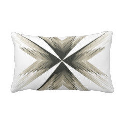 Gold Feather Star Throw Pillow - Decorative Pillows