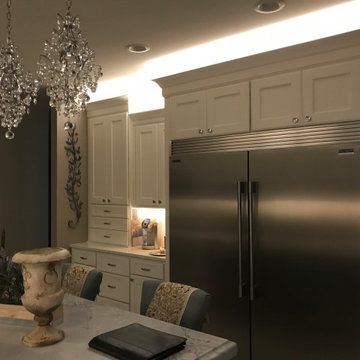Contemporary White Kitchen, Renovation by Anthony Vincent Construction