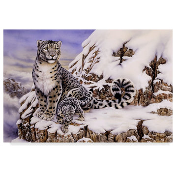 "Snow Leopard" by Howard Robinson, Canvas Art
