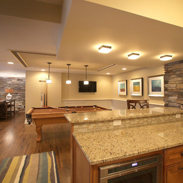 Beautiful basement for family gatherings
