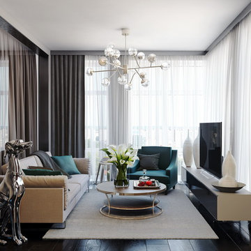 Small living room: 3D rendering