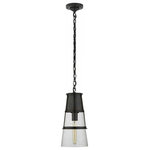 Visual Comfort - Robinson Pendant, 1-Light, Bronze, Seeded Glass, 7.5"W (TOB 5752BZ-SG 2V4TY) - This beautiful pendant will magnify your home with a perfect mix of fixture and function. This fixture adds a clean, refined look to your living space. Elegant lines, sleek and high-quality contemporary finishes.Visual Comfort has been the premier resource for signature designer lighting. For over 30 years, Visual Comfort has produced lighting with some of the most influential names in design using natural materials of exceptional quality and distinctive, hand-applied, living finishes.