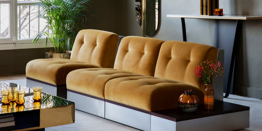 Canapé Red Edition 210 - Tissu anthracite