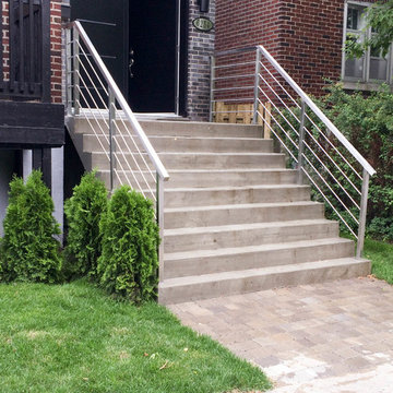 Rampes extérieures en acier inoxydable / Stainless steel exterior ramps