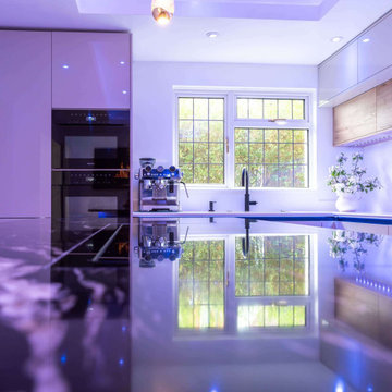 Beige Handleless Kitchen in Eastleigh