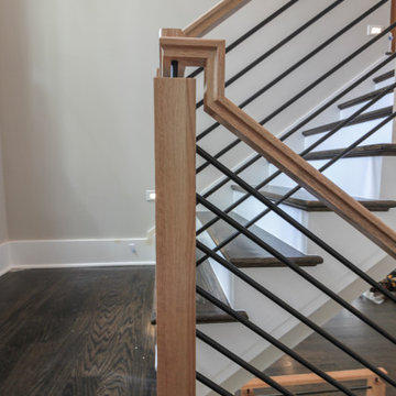Project #69 | Contemporary Staircase with Horizontal Metal Rods