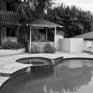 Los Angeles Staycation pool before.