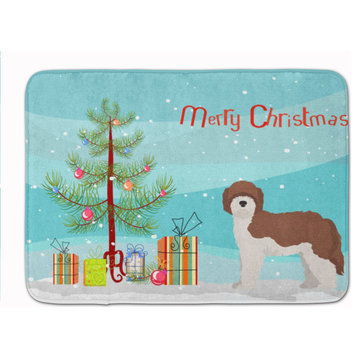 Sheepadoodle Christmas Tree Machine Washable Memory Foam Mat Doormats