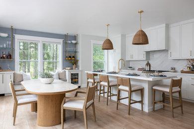 Kitchen - coastal kitchen idea in Other