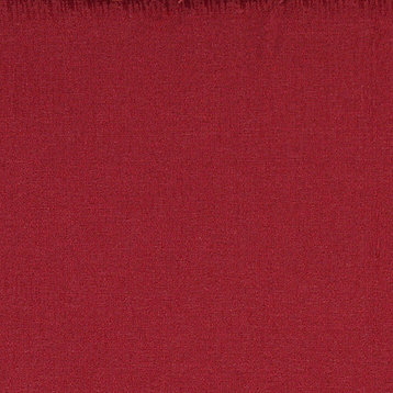 Red Solid Textured Woven Matelasse Upholstery Fabric By The Yard