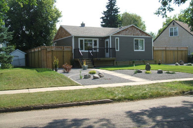 Home design - contemporary home design idea in Edmonton