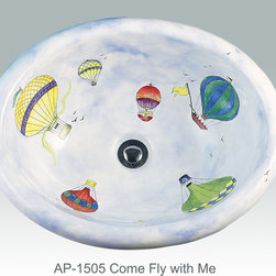 Hand Painted Drop-in Sinks by Atlantis Porcelain Art - Products