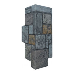 150-JAGGED CASTLE STONE CORNER 12" W X 24"H - Wall Panels