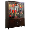 American Drew Tribecca China Cabinet in Root Beer Finish