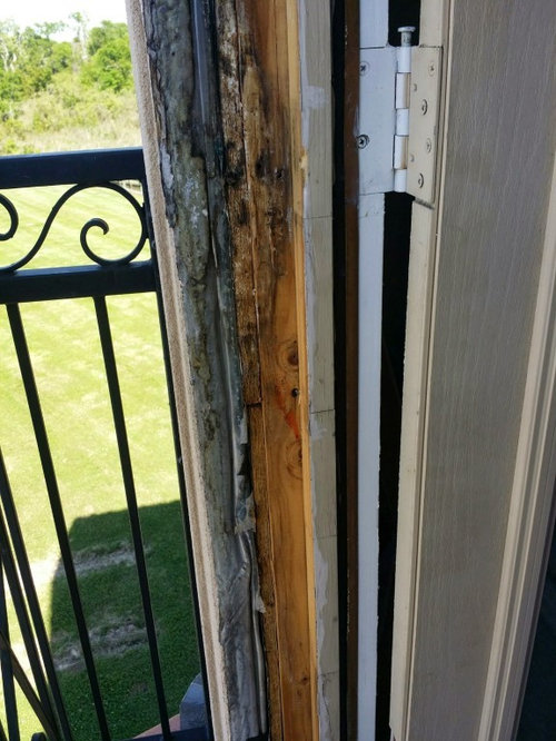Exterior patio door jamb rot replacement in stucco weatherproofing?