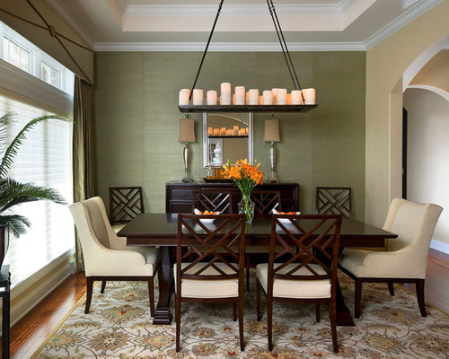 green dining room accents