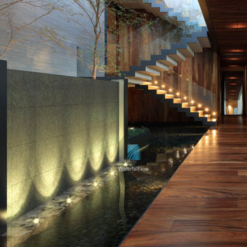 Custom Waterfalls Waterwalls Fountains Reflecting Pools Bubblers Water Features