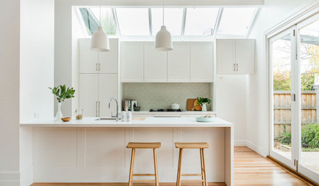 Room of the Week: A White, Light-Filled Kitchen With Pops of Sage