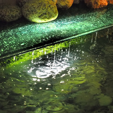 気泡が煌く庭 株式会社フジエクステリア 千葉県T様邸