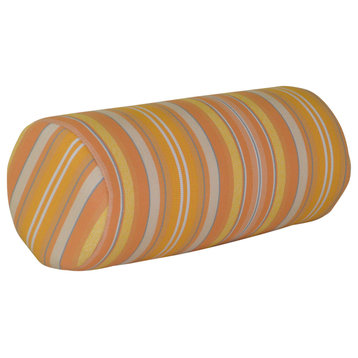 New Hope Chair Head Pillow, Orange Stripe