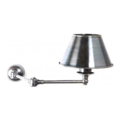 Portland Swing Arm Wall Sconce - Antique Silver - Wall Lighting