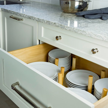 Hewlett Harbor Kitchen Renovation: Drawer Organization