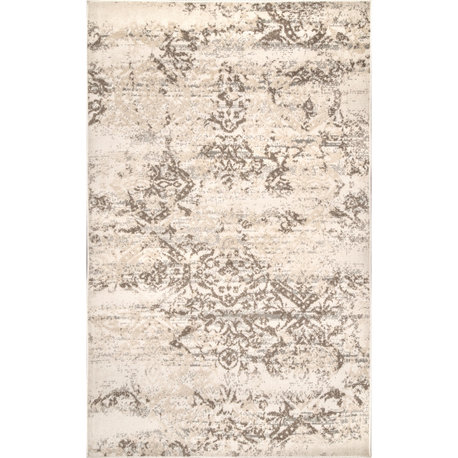 Nuloom Freja Transitional Vintage Area Rug, Beige 11'x14'6"