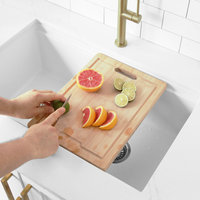 STYLISH 15 1/8" Bamboo Workstation Cutting Board