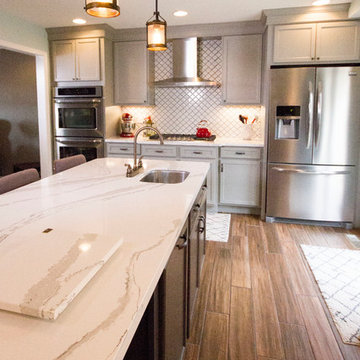 Ft Mitchell Gray Transitional Kitchen Remodel