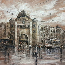 "Flinders Street Station" by Alina Zorkina - Paintings