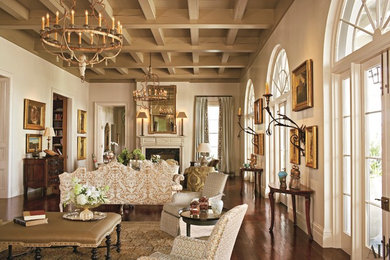 Example of an ornate living room design in New Orleans